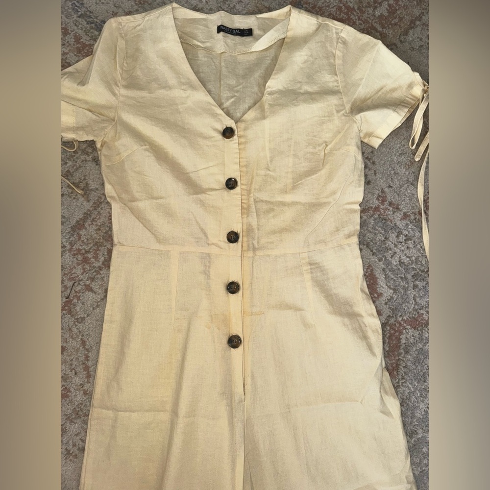 🌼Nasty Gal linen jumpsuit - Picture 6 of 7